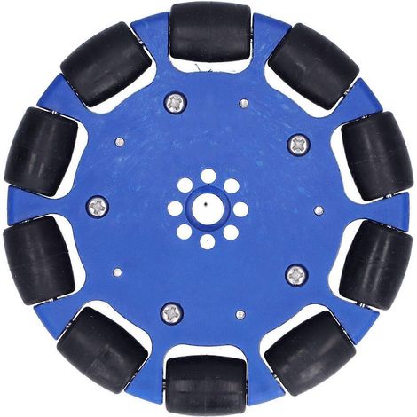 100-mm-Omnidirektionalrad, Neopren-Antriebsrollen, Omni Smart Robot Car Zubehör, 8-mm-Loch