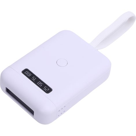 Lampe LED de séchage rapide pour extensions de cheveux 405 nm, professionnelle et portable, pour salons et usage domestique (blanche). (1/5)