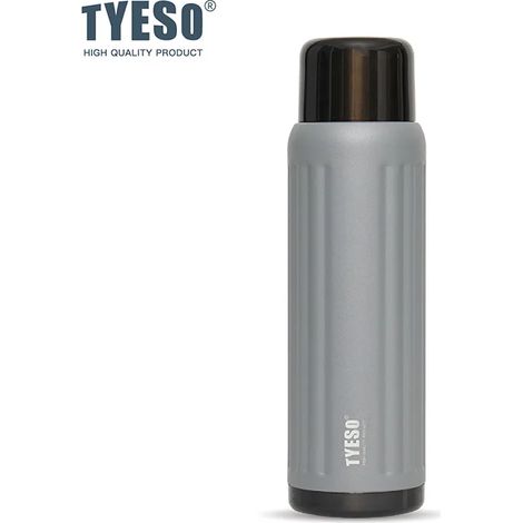 (Gris, 500 ml) Bouteille d'eau isotherme en acier inoxydable 304, étanche, sans BPA, convient à l'eau chaude et froide.