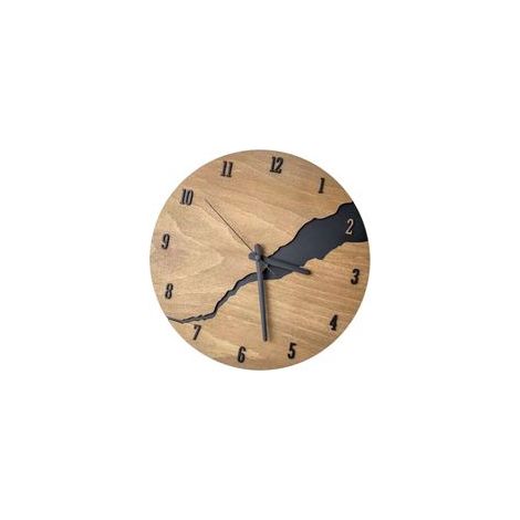 Horloge murale en bois craquelé, ronde, silencieuse, Style Vintage, grand décor pour la maison, le salon, le bureau (1/5)