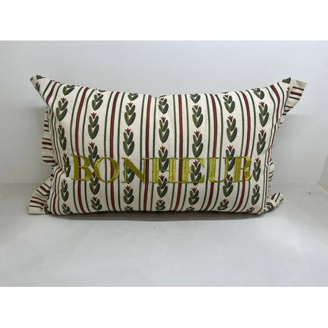 Cuscino mona rettangolare 30x50 cm bianco - Atmosphera créateur d'intérieur (1/3)