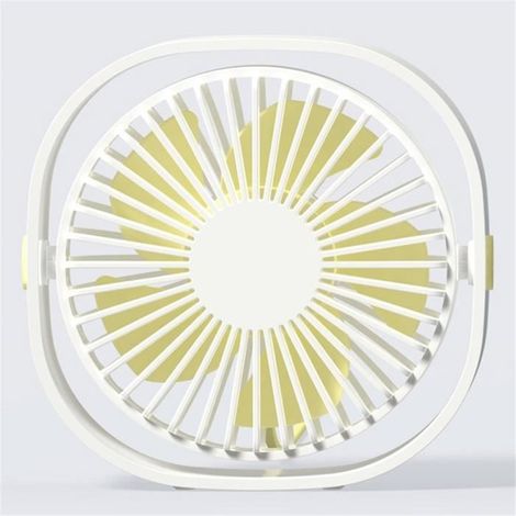 Mini ventilateur USB, climatiseur portable, rafraîchissement de bureau, rotation réglable, portable pour chambre à coucher, blanc d'été-AquaForge
