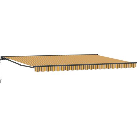 Maison Exclusive - Markisenrahmen Gelb und Grau 500 x 300 cm
