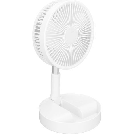Ventilateur sur Pied Pliable et Rechargeable USB - 4 Niveaux de Vent, Hauteur Réglable, Silencieux 45dB pour Bureau (1/5)