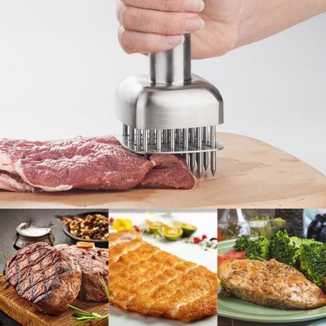 Attendrisseur de viande 24 broches en vrac tendre viande marteau steak maillet pour poulet barbecue (1/4)