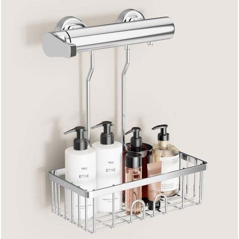 Shower shelf without drilling - hanging shower shelf - shampoo holder for the shower - no drilling - shower shelf made of SS304 stainless steel - 30 x 13 x 8.5 cm MUMU