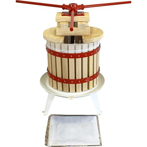 Deluxe Fruit and Apple Press (12 Litre) Pack with 2 Straining Bags, 2 Sets of Extension Blocks & 3 Handles (1/5)
