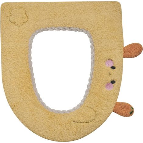 Coussin Pour Abattant De Toilette - 43 X 37 Cm - En Polyester Épais Et Doux - Lavable En Machine - Convient À Tous Les Types De Toilettes - 1 Pièce (1/4)