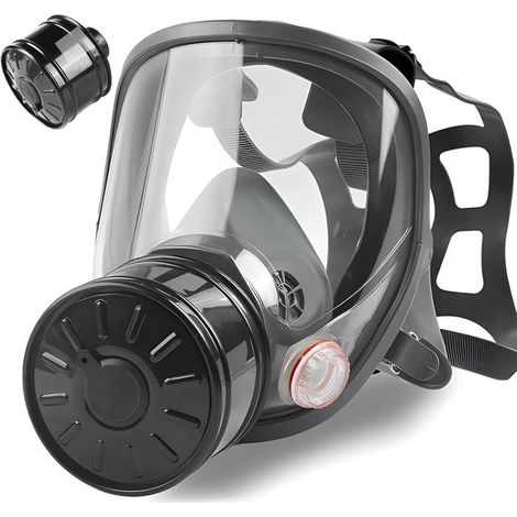 Máscaras antigás para la supervivencia en incidentes nucleares y químicos，máscara antigás con filtro de carbón activado de 40 mm (1/5)