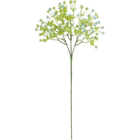 Mini têtes de gypsophile artificielles, hortensias blancs, fournitures de mariage, décoration de maison, bricolage, baby shower, composition florale artificiellebleu (1/5)