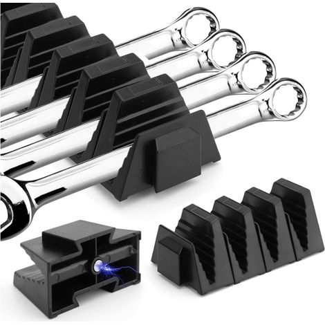 48er-Pack modulare Schraubenschlüssel-Organizer für Werkzeugschubladen – modularer Schraubenschlüsselhalter mit metrischen und SAE-Etiketten, perfektes Werkzeug-Aufbewahrungsregal (1/4)