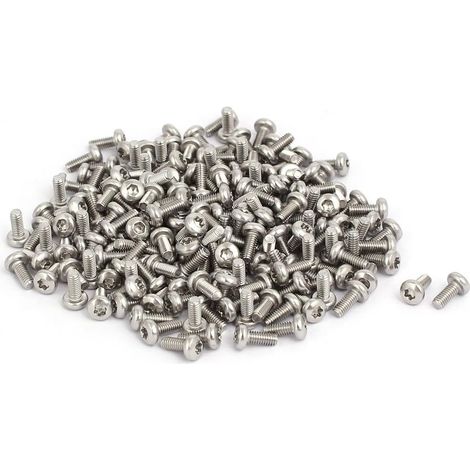 200 pièces M2,5x6mm 304 Edelstahl Bottem Kopf Torx Schraube Attache (1/3)