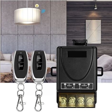 433 MHz kabelloser Hochleistungs-Fernbedienungsschalter, AC 220 V/240 V/110 V 30 A RF-Fernbedienung für Licht, Wasserpumpe, Haushaltsgeräte, landwirtschaftliche Bewässerung, OUYLAF