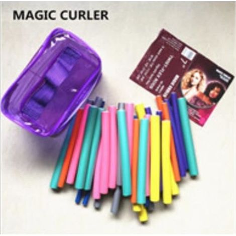Bigoudis Flexibles - 42PCS - Outil Bricolage pour Cheveux Frisés - Violet (1/3)