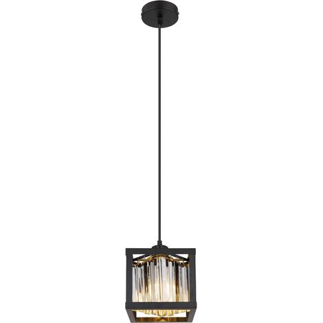 Pendelleuchte MATHILDE mit Rauchglas Kristallen 1-flammig, Breite 17cm (1/5)