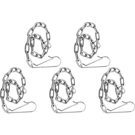 Chaîne de Clapet Toilette Acier Inoxydable, 5 Pièces (1/5)