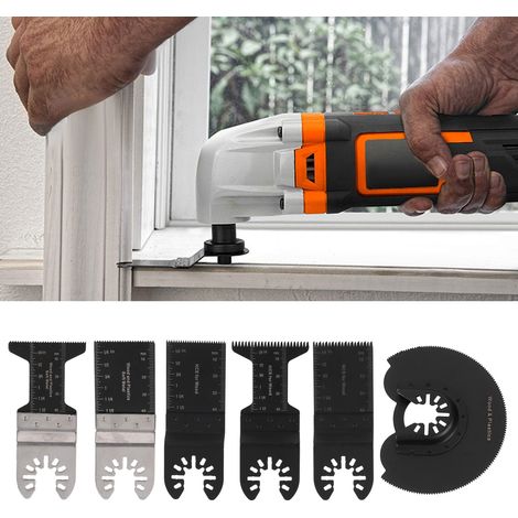 Ensemble de 27 lames de scie, kit de lames multifonctionnelles de qualité supérieure pour le bois, le métal et le plastique. (1/5)