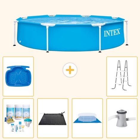 Intex Piscine Tubulaire Ronde - 244x51 cm - 7-pièces S20990 (1/5)