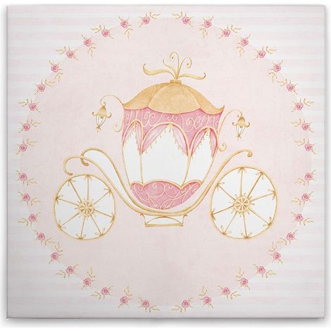 Leinwandbild Prinzessinnen M1-No.50633 - Kunstdruck auf Leinwand in Beige Gelb - Wandbild 30 x 30 cm (1/5)