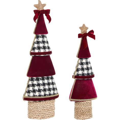 Dekofiguren 2er Set ALVSBYN 55/70 cm Weihnachtsbaum Braun (1/5)
