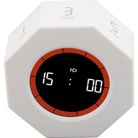 Minuteur Pomodoro, cube numérique octogonal de productivité avec (1/5)
