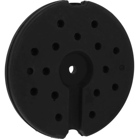 Socle de Lampe en Caoutchouc Noir Poids Ajouté pour Stabilité Renforcée, pour Décoration de Table de Bureau ou Chambre (1/5)