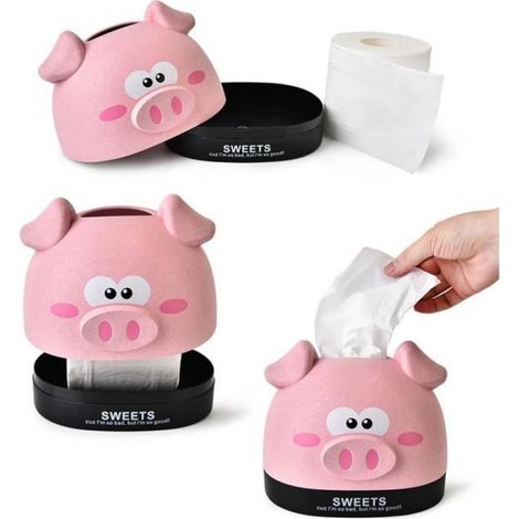 PORTE ROULEAU WC - SERVITEUR WC - DISTRIBUTEUR DE PAPIER HYGIENIQUE Boîte de tissu élégant style-Light Pink6 (1/3)