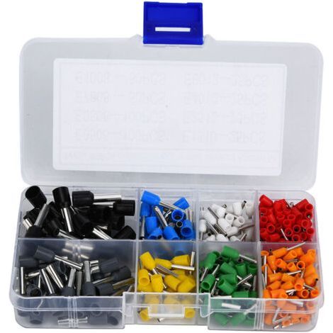 Tinned Copper Crimp Terminal Kit with PVC Insulator, 400 Pieces, DUBUNS