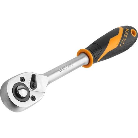 TOLSEN 3/8" Umschaltknarre mit ergonomischem Griff und Schnellverschluss