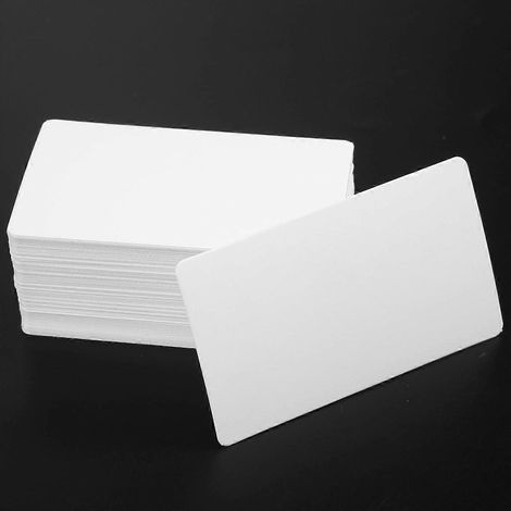 100 leere Nachrichtenkarten, leeres Visitenkartenpapier, 100 Wortkarten (1/5)
