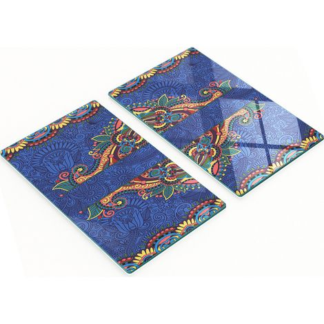Tableros decorativos multifuncionales de vidrio para cocina, 2x30x52 cm. (1/5)