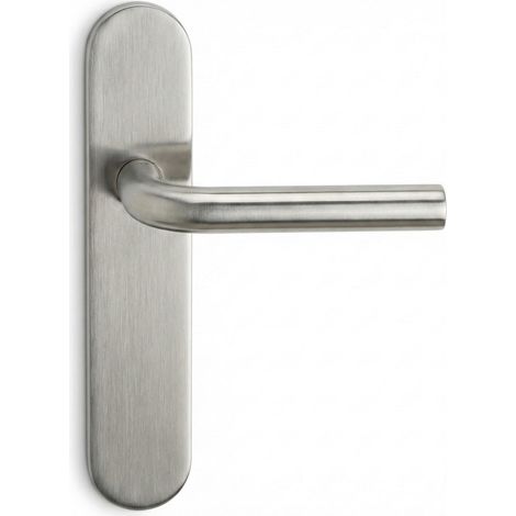 Manilla puerta acero inoxidable ovalada 403 con tornillos ocultos (1/5)