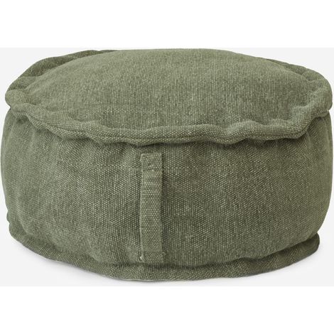 PUF NATURAL BEND VERDE REDONDO Ø60X25CM (1/2)