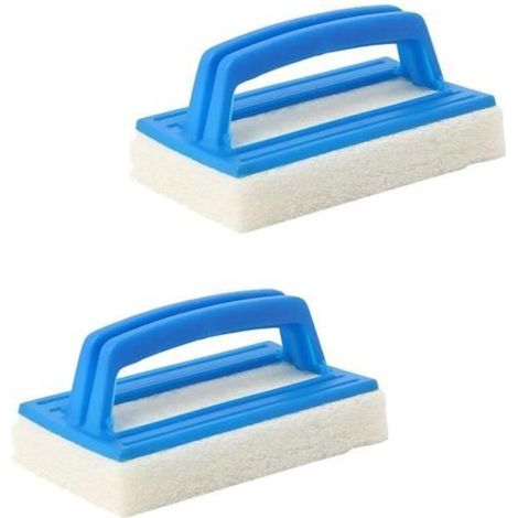 2 Pool Sponges for Waterline - Brush for Cleaning Pool Floor and Walls