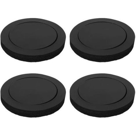 Eosnow 4 pièces de garniture de porte, isolation phonique en coton, accessoires pour haut-parleurs de voiture avec anneau de basses