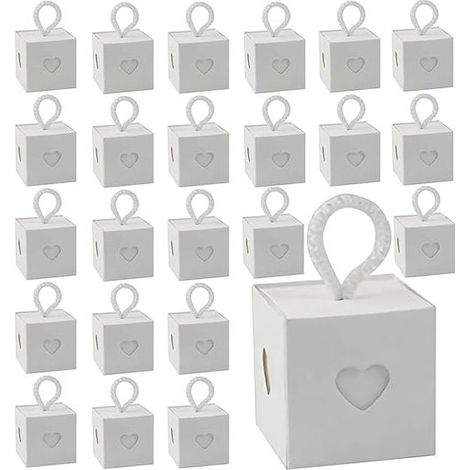 Boîte cadeau en carton kraft – 30 unités, idéale pour bonbons de mariage, chocolats ou bijoux, format pratique 12 x 9 x 5 cm (1/4)