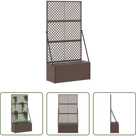 Metall - Garten-Spalier-Pflanzer Braun 70 x 30 x 135 cm Metall (1/5)