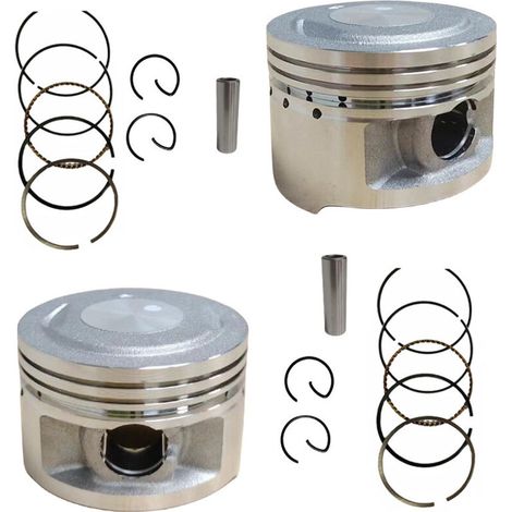 Piston pour Yamaha XV250 - Compatible Virago XV250, Colt 250, V Star 250 - Pièce de Rechange de Précision pour Moteur Bicylindre en V (1/4)