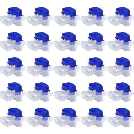 25 connecteurs remplis de gel pour rallonger ou réparer le câble électrique basse tension d'une tondeuse à gazon - Kit de connecteurs étanches et sûrs pour tondeuse robot. (1/5)