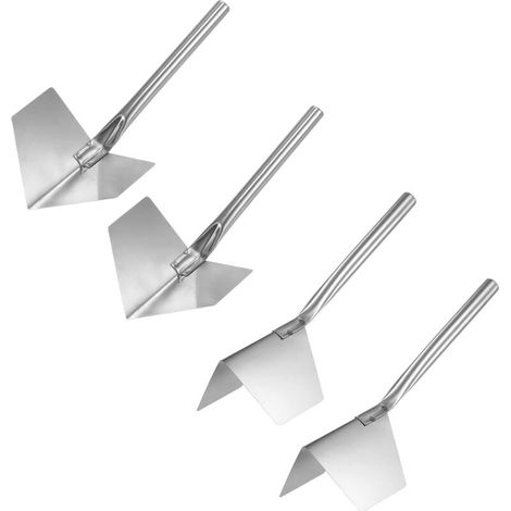 Truelles d'intérieur et d'angle de 2,4 po en acier inoxydable (1/5)