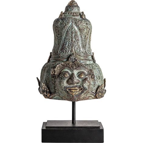 Sculpture Orientale Élégante en Bronze - Bronze patiné vintage oriental (1/2)