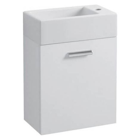 Petit meuble lavabo 25/45/60cm Hox Mini blanc structuré - Ondyna MS5251B (1/2)