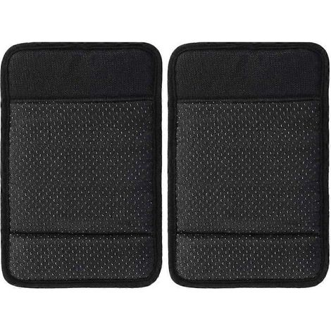 paire de coussinets de protection pour poignées de déambulateur et fauteuil roulant-22x15cm-Black
