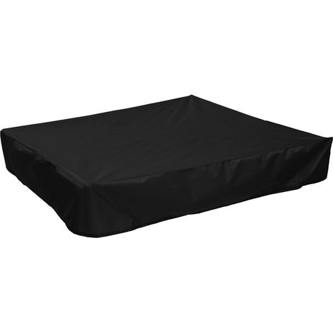 Noire 1 pièce Bâche bac à Sable 120x120 cm Housse Protection Étanche UV Protection 70% pour bac à Sable Oxford avec Cordon de Serrage (1/5)