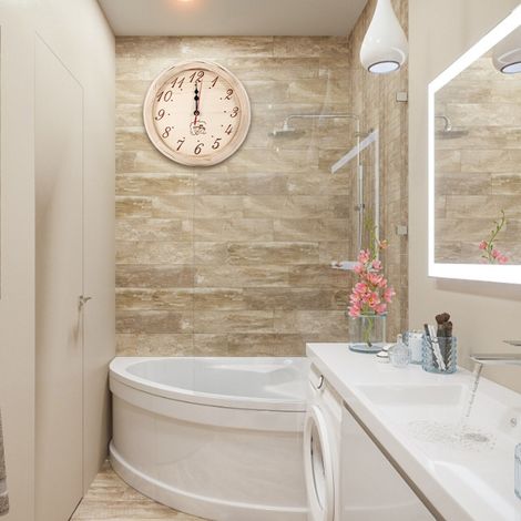 Horloge murale en bois pour sauna de 23 cm, fabriquée à la main, résistante aux hautes températures et à l'humidité. (1/5)