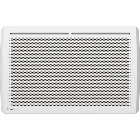 Radiateur électrique fixe panneau rayonnant 1500W HOM'Y VAIL horizontal blanc NF (1/5)