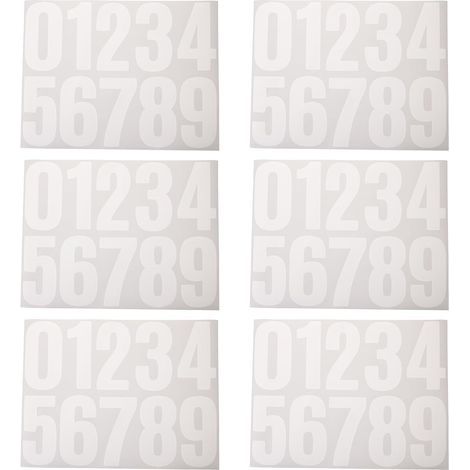 Waterproof Number Stickers for Mailboxes and Trash Cans 6 (1/5)