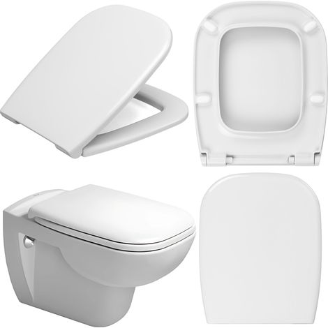 Abattant WC Ideal Standard Tonic II – Duroplast antibactérien – Fermeture amortie silencieuse – Charnières en acier inoxydable