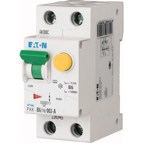 Eaton 236945 Magnetotermico e differenziale 2 poli 6 A 0.03 A 240 V/AC