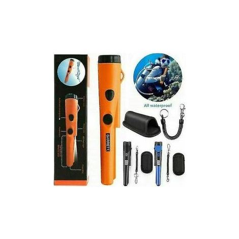 1 détecteur de métaux souterrain, portable, avec signal audio et vibration, 23,2 cm, pile 9 V non incluse (1/5)